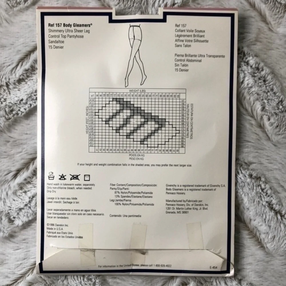 Givenchy Control Top Pantyhose Vintage Size B